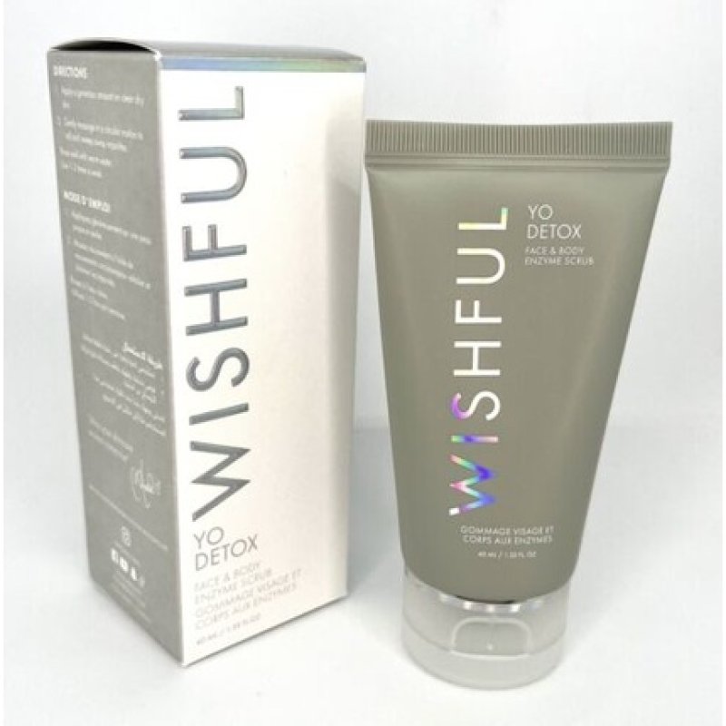 Huda Beauty Yo Detox Face & Body Enzyme Scrub Exfoliant Cleanser 40ml