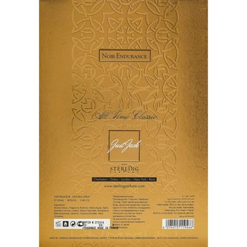 JUST JACK S Noir Endurance Eau Dn Parfum 100ml