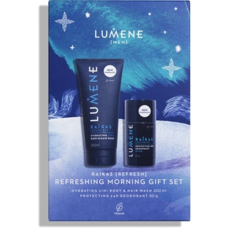 LUMENE Raikas Refreshing Morning Hydrating Body & Hair Wash 200ml