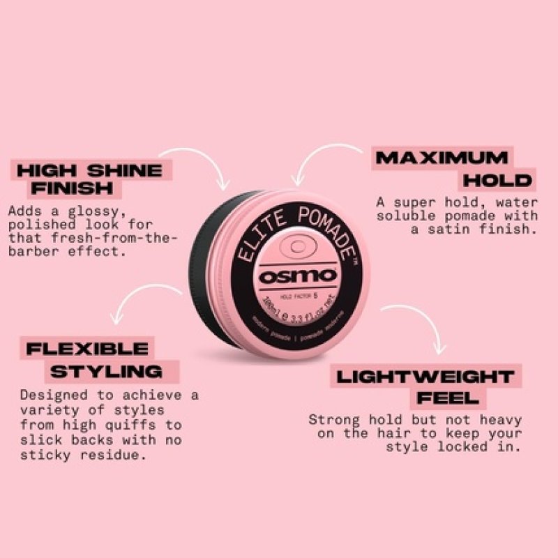 Osmo Elite Pomade Water-Based with Satin Finish Mouldable
