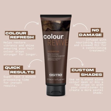 Osmo Color Revive Mushroom Cool Ashy Brown Conditioning Toning Mask Vegan