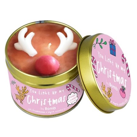 Bomb Cosmetics You Light Up My Christmas Scented Candle In A Tin 237g