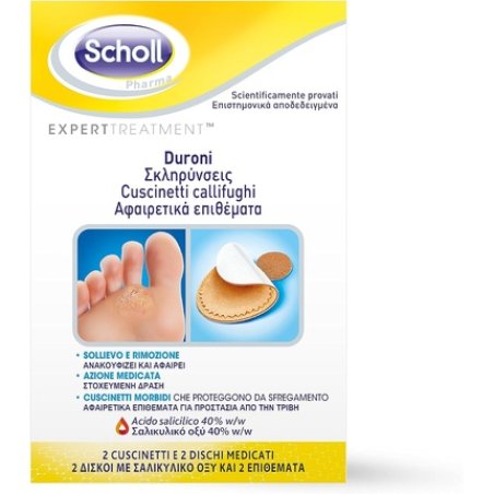 Scholl Corn and Callus Plasters - Pack of 2 Round Plasters and 2 Soft Pads
