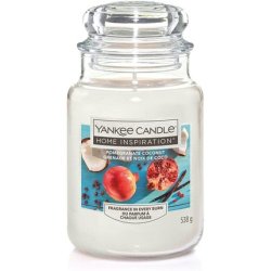 Yankee Candle Pomegrante Coconut - Large Jar - Fresh Tropical Fruity Fragrance