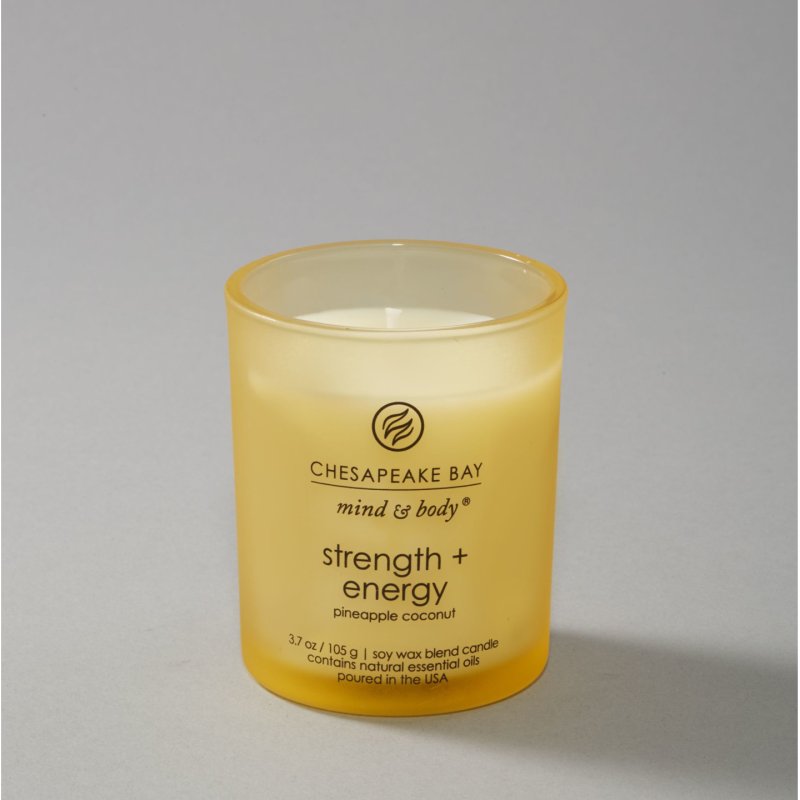 Chesapeake Bay Strength & Energy bougie en cire Cylindre Jaune 1 pièce(s)