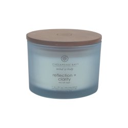 Chesapeake Bay Reflection & Clarity wax candle Cylinder Blue 1 pc(s)