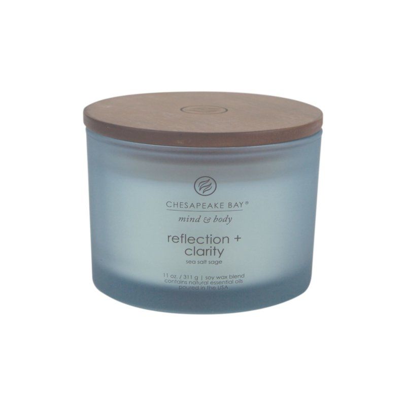 Chesapeake Bay Reflection & Clarity wax candle Cylinder Blue 1 pc(s)