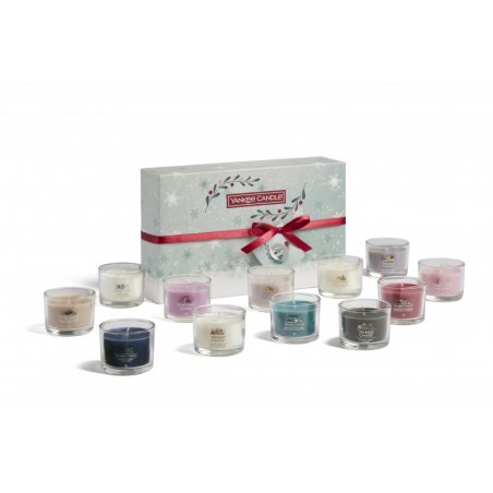 Yankee Candle Snow Globe Wonderland Filled Votive Gift Set bougie en cire Cylindre Multicolore 12 pièce(s)
