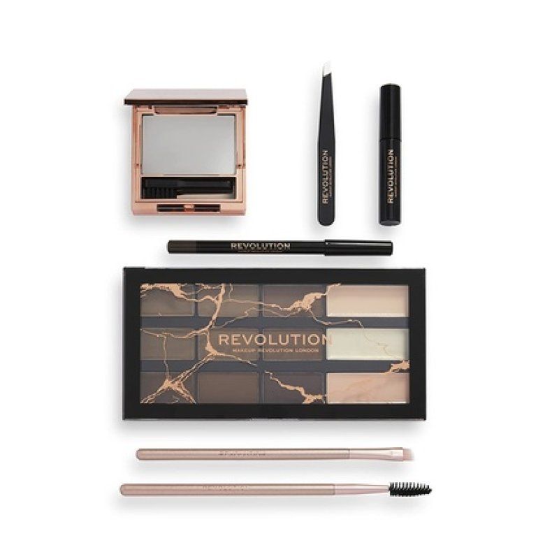 Makeup Revolution Eyebrow Shaping Set with Bag