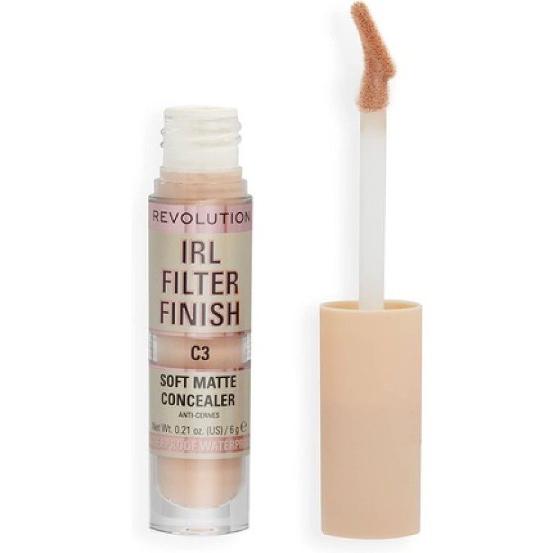 Makeup Revolution IRL Filter Finish Concealer Medium to Full Coverage C3 6g