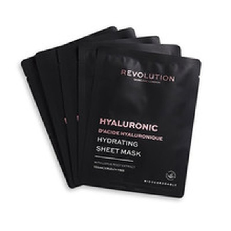 Revolution Skincare Biodegradable Hydrating Hyaluronic Acid Sheet Mask - A Set Of Face Masks