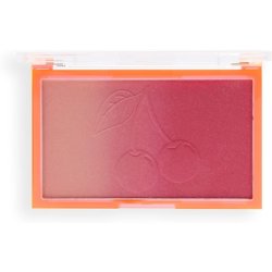 I Heart Revolution Makeup Blush Pressed Powder Blusher Highly Pigmented Vegan and Cruelty-Free Cherry Ombre 15g