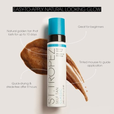 St.Tropez Classic Self Tan Bronzer Mousse Foam 240ml - Vegan, Natural & Cruelty Free