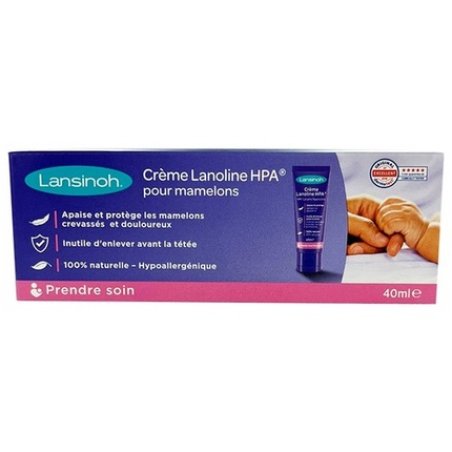 Lansinoh Lanolin HPA Nipple Cream 40ml - Hypoallergenic 100% Natural