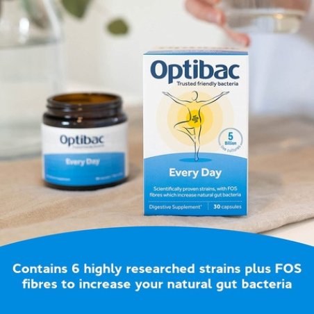 OptiBac For Every Day Natural Probiotic Supplement 30 Capsules