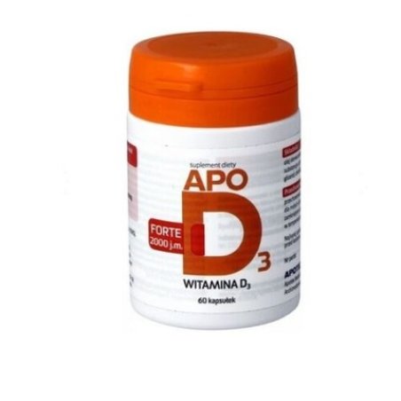 APO D3 FORTE 2000 J.M. 60 Capsules Immunity Vitamin D Healthy Bones Teeth