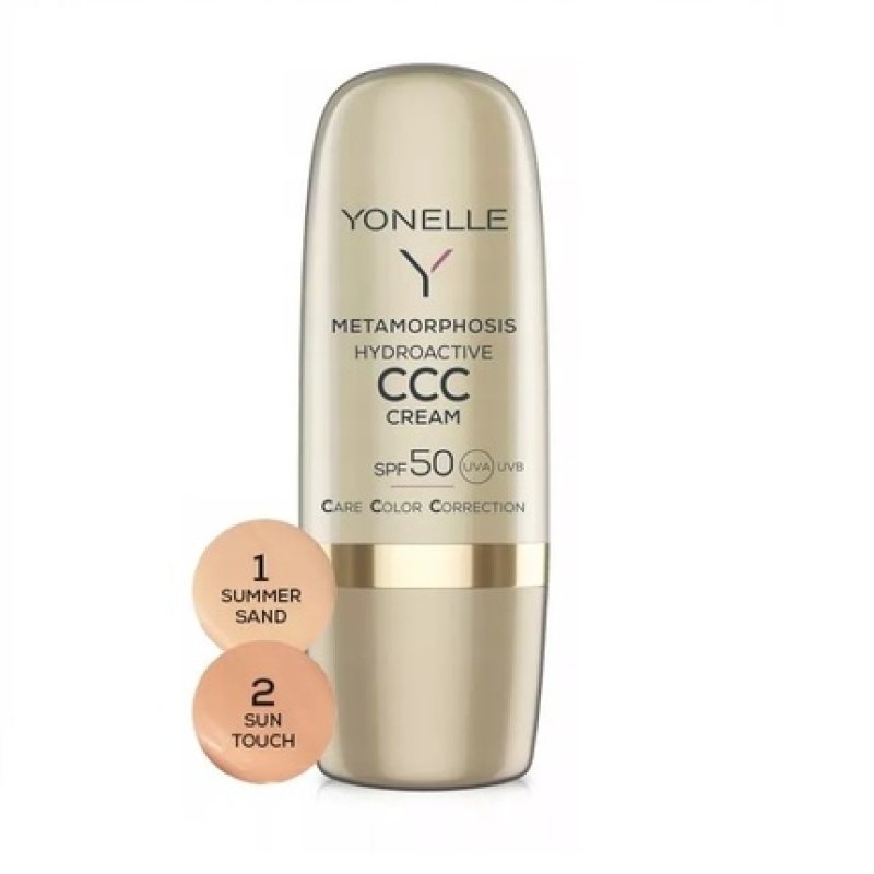 Metamorphosis Hydroactive Ccc Cream Spf50 Color Correcting Cream For Face 02 Sun Touch 30ml