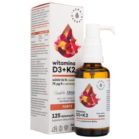 Aura Herbals Vitamin D3 4000 IU K2mk7 50ml