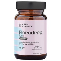 Aura Herbals Floradrop Femi Probiotic for Women 20 Capsules