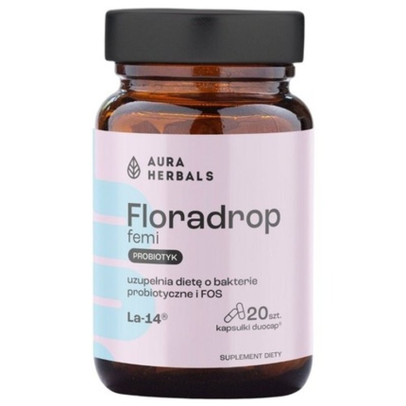 Aura Herbals Floradrop Femi Probiotic for Women 20 Capsules