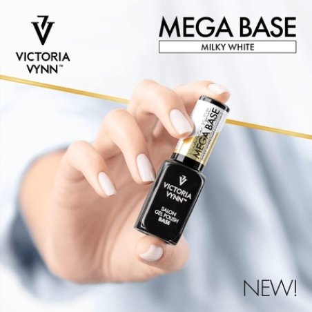 Victoria Vynn Mega Base Milky White Hard & Long Nails UV Led Hybrid Gel Polish 8ml