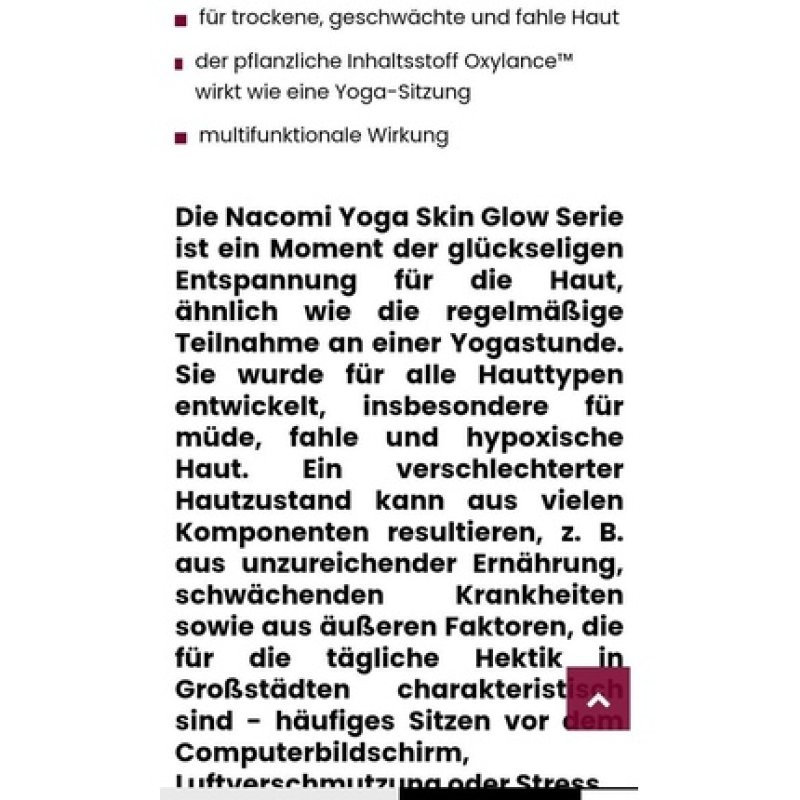 Nacomi Skin Glow Oxygen Cream Dry, Dull Dull Skin Anti-Wrinkle 50ml