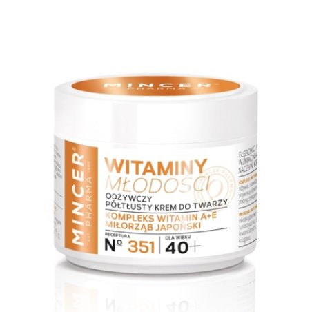 Mincer Pharma Youth Vitamins 40 Nourishing Cream For Face - 50ml