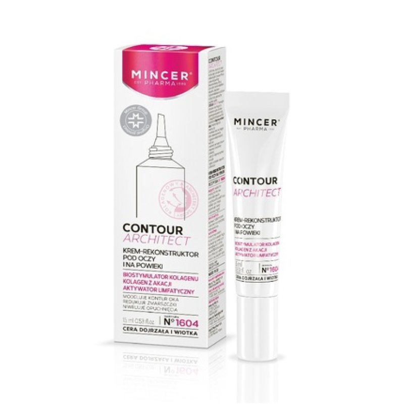 Mincer Pharma Contour Architect Cream - Eye And Eyelid Reconstructor For Mature And Sagging Skin, 15ml