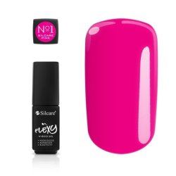 Silcare Flexy Uv/Led Hybrid Gel Nail Polish 1 Magenta 4.5g