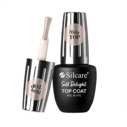 Silcare Top Coat Silk Delight No Wipe Hybrid Nail Polish Top Coat 9ml