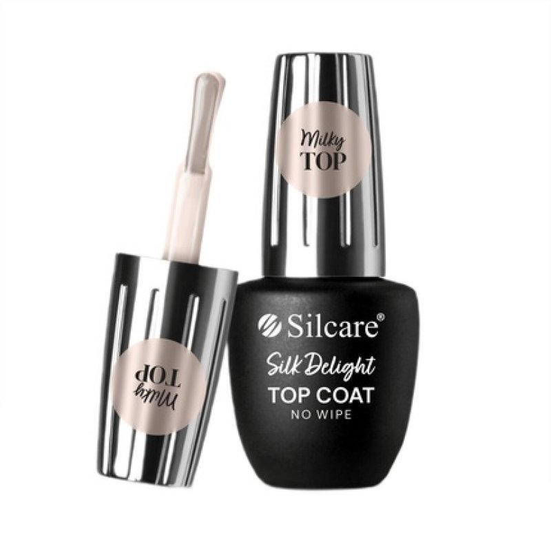 Silcare Top Coat Silk Delight No Wipe Hybrid Nail Polish Top Coat 9ml