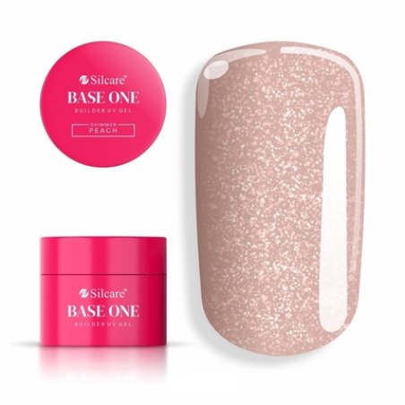 Silcare Base One Builder Gel Shimmer Peach 50g