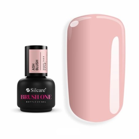 Silcare Brush One Bottle Gel Building Gel In A Bottle With Brush Ash Blush 15g
