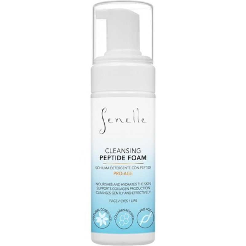 Senelle Facial Cleansing Foam with Anti-Wrinkle Peptide Complex and Vitamin E Panthenol Moisturising Nourishing Facial