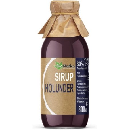 EkaMedica Black Elderberry Syrup with Vitamin C 300ml