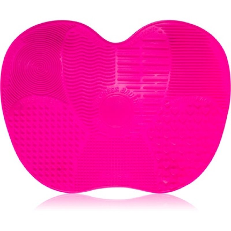 Silicone Brush Cleaning Mat - Large Pink
