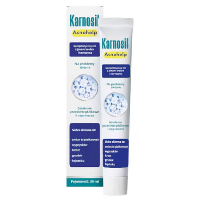 KARNOSIL ACNOHELP GEL 50ml Acne Skin Eczema Pimples Seborrhea
