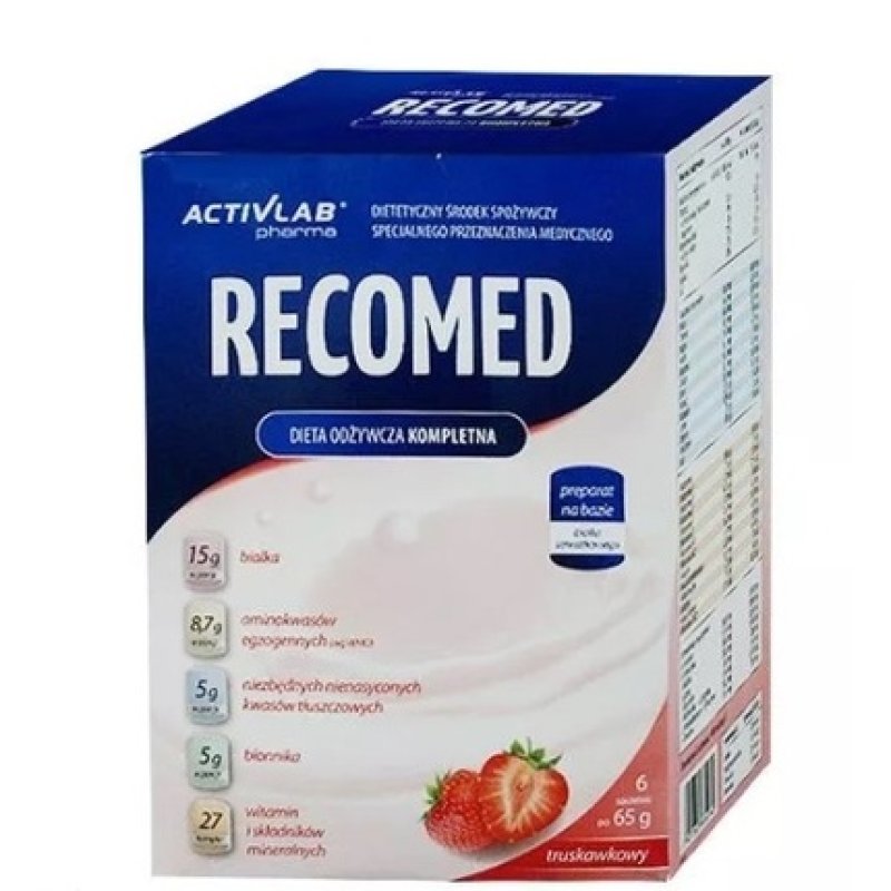 Recomed Strawberry Powder 65g for Sports Nutrition