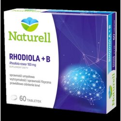 Rhodiola B 60 Tablets for Nervous System, Stress, Blood Pressure, Brain Concentration, and Heart Health