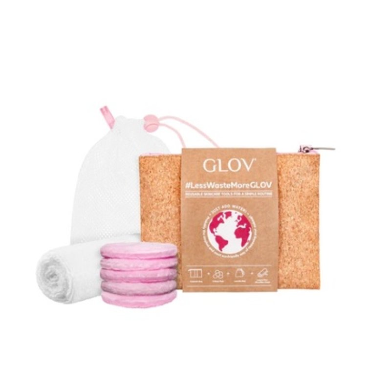 Lesswastemoreglov Moon Pads Makeup Remover Wipes Set With Luxury Face Towel And Cosmetic Bag