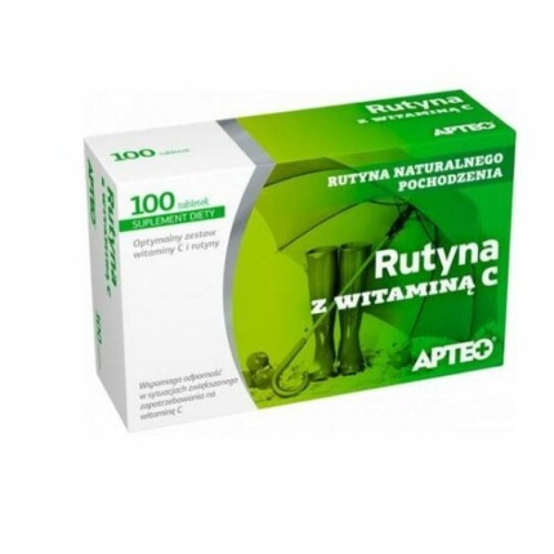 Rutin Vitamin C 100 Tablets for Immune System, Blood Vessels, Stress, and Fatigue