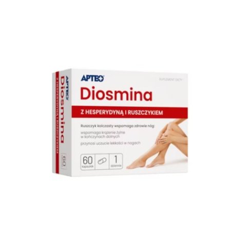 Diosmin Hesperidin Butcher's Broom 60 Capsules for Heavy Legs and Veins