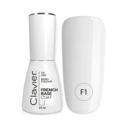 CLAVIER UV Nail Polish Rubber Base Manicure & Pedicure 10ml Milky Way