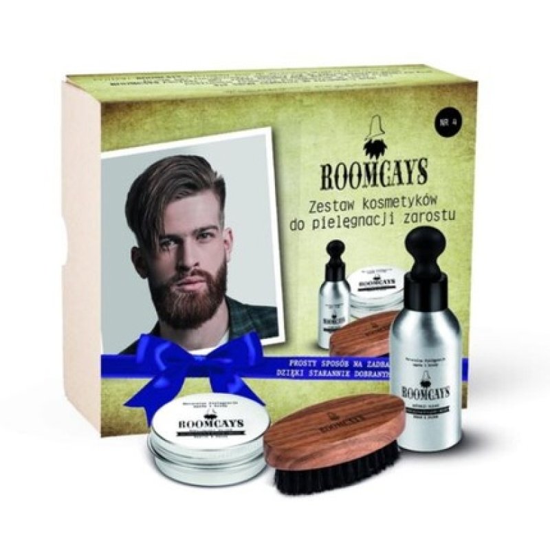 Set 4 Cosmetics for Men Beard Oil and Beard Balm 50ml