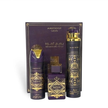 Lattafa Badee Al Oud Amethyst Eau De Parfum Gift Set - 100 Ml
