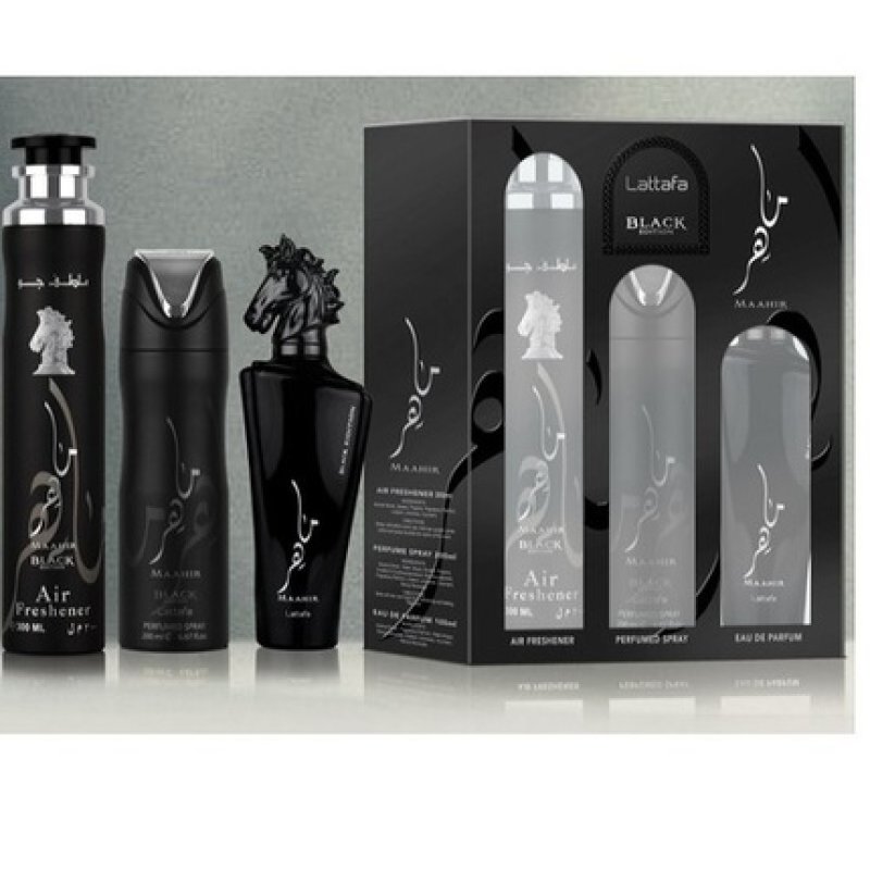 Lattafa Maahir Black Edition Gift Set 100ml