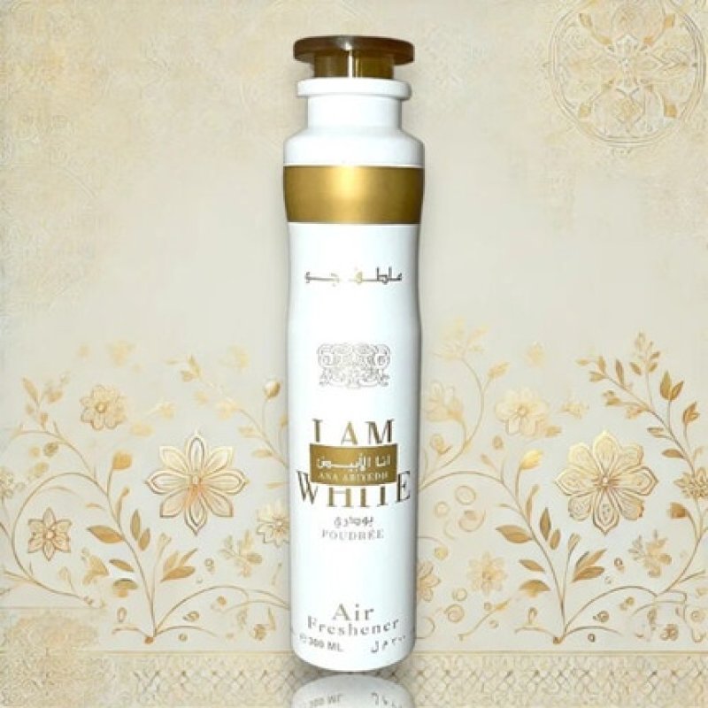 Lattafa Ana Abiyedh Poudree Room Spray 300ml Powdery-Sweet Fragrance