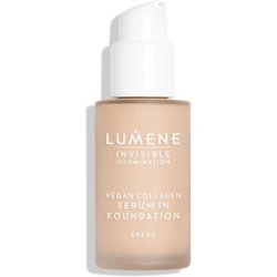 LUMENE Invisible Illumination Tinted Serum Foundation SPF30 with Vegan Collagen Serum & Hyaluronic Acid Shade 1.5 30ml