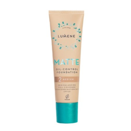 Lumene Matte Oil-Control Foundation Spf20 2 Medium 30ml