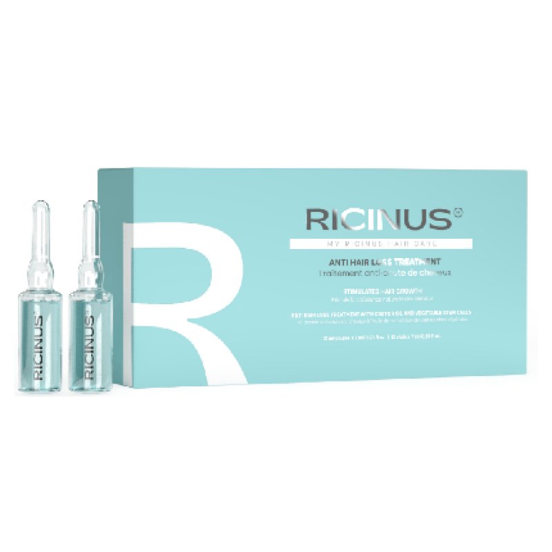 Ricinus Vials Treatment To Stop Hair Loss - 12 X 7 Ml